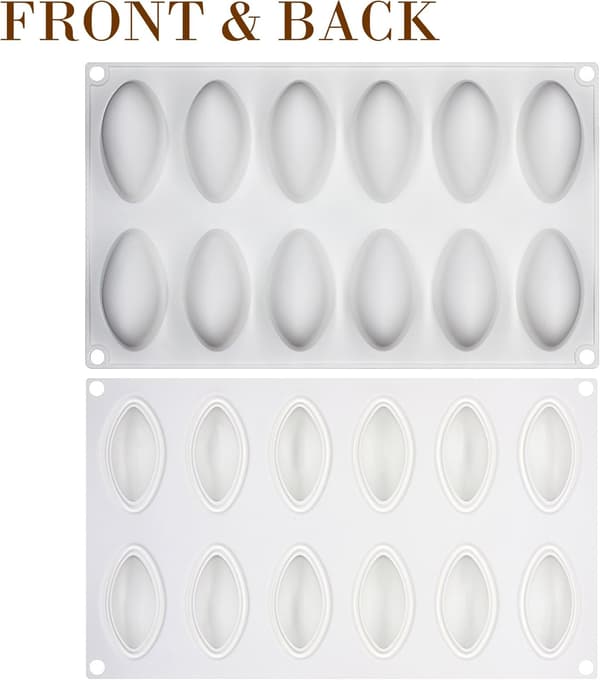 Silikoneform til dumplings, kager og mousser - 12 hulrum, 6 stk.