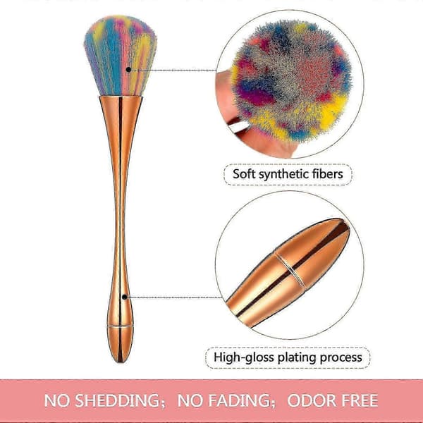 3 stk. Store pudder mineral børster neglekunst støvbørste bløde fluffy makeup børster makeup foundation børster