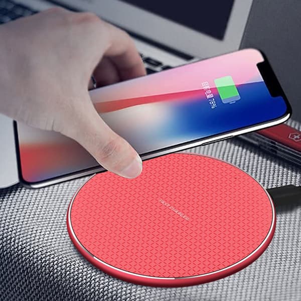 Trådløs lader hurtiglading for iPhone 12/11/Pro/Max/Xs/XR/X/8, iPad Pro/Air/Mini