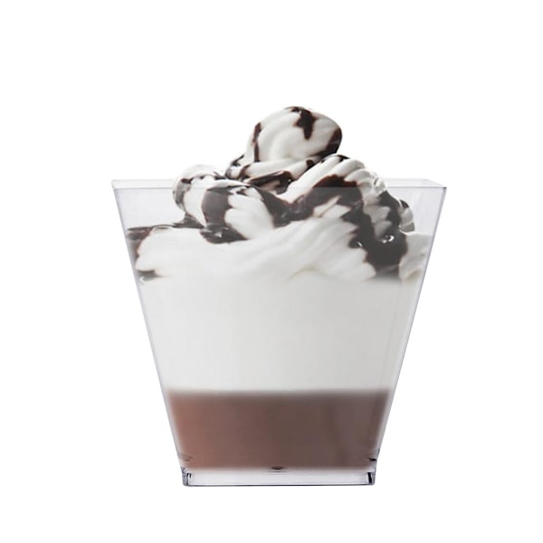 25x Dessertskålar i Plast Transparent