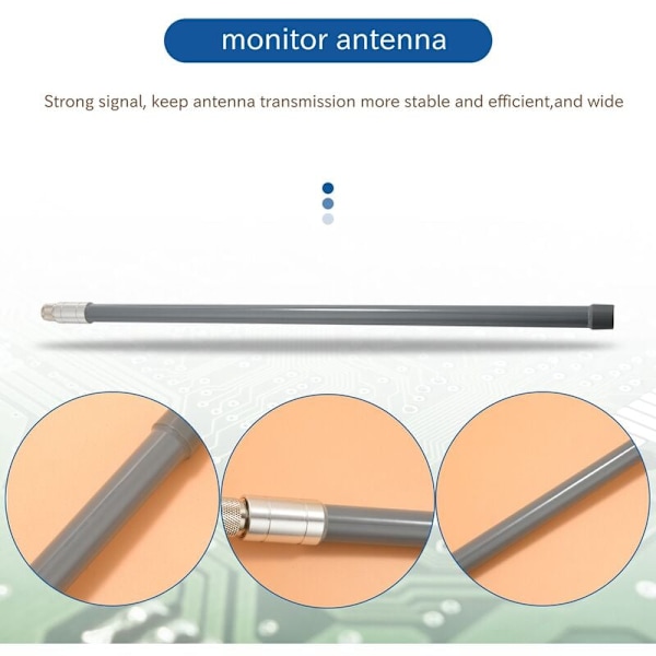 868MHz Omni Fiberglass Antenna 10DBi Antenn Utomhus Takmonterad Övervakning UHF IOT RFID LoRaWAN Övervakningsantenn för Utomhus Hög Förstärkning