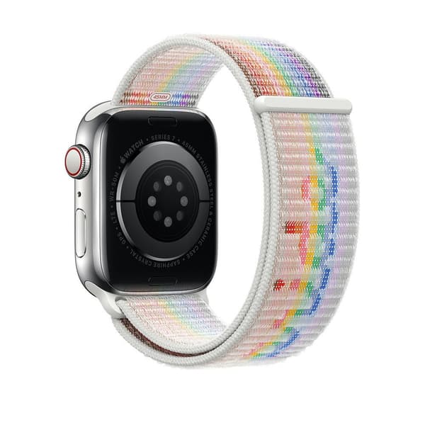 Apple Watch Sport Loop Pride Hvid 42 / 44 / 45 MM