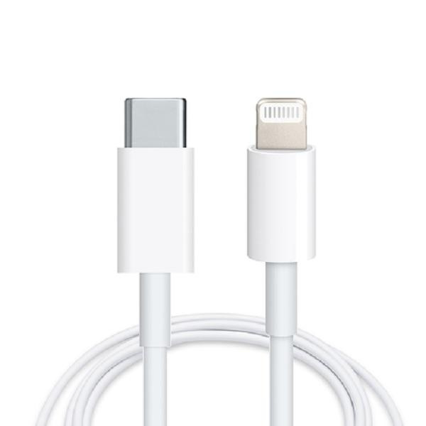 2-PACK Snabbladdnings iPhone PD-kabel för iPhone 11/12/13/14 - 1M Vit