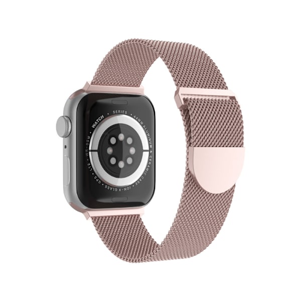 Apple Watch 42 / 44 mm Milanese Loop Metall Armband Rosé Guld