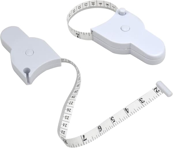 150 cm Infällbart måttband, vitt mjukt måttband, sömnad T