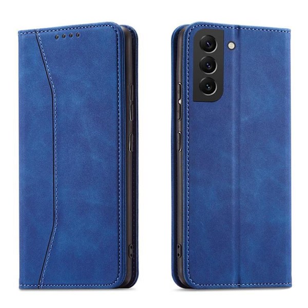 Galaxy S22 Plus Plånboksfodral Magnet Fancy - Blå