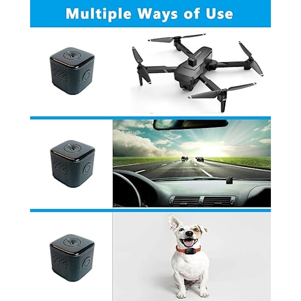 SQ28 WiFi Mini Kamera, 2K HD Övervakning, Magnetisk Fästning för Enkel Placering, AI Rörelsevarningar i Realtid, Lång Batteritid, Stöder Moln &