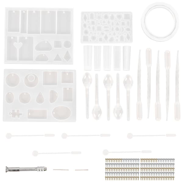 DIY harpiks bogstav ornament silikoneform, 127 stk, stearinlysform