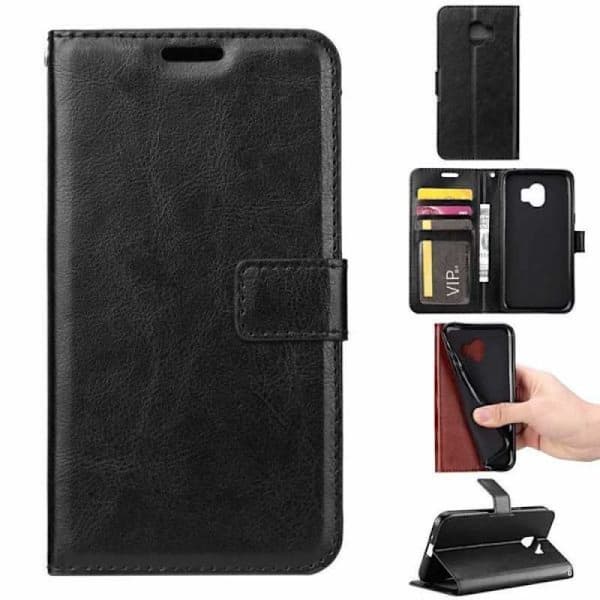 Samsung xCover 4/4S Pung Etui PU Læder 4-RUM Sort