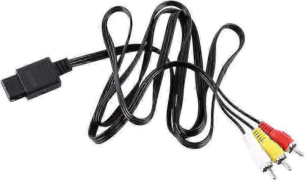 Ljud- och videokonverteringskabel, RCA Komposit A/V-kabel för N64, 1,8m