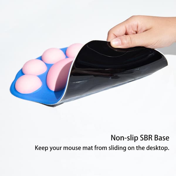 Musematte med håndleddsstøtte, ergonomisk musematte, Kawaii kattemus
