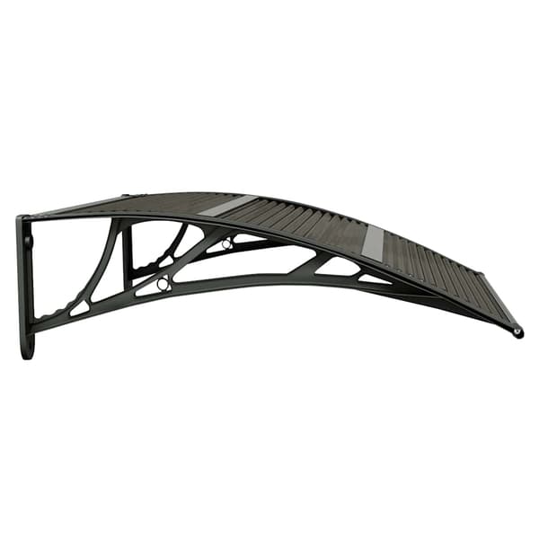 vidaXL Sisäänkäyntikatos musta 80x75 cm polykarbonaatti musta