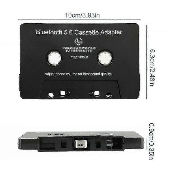 Universal Kassette Bluetooth 5.0 Adapter Konverter Bilbånd Til Aux Stereo Musik Adapter Kassette S2