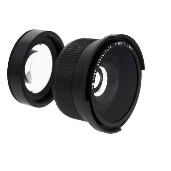 52mm 0.35x Professionel Vidvinkel Fisheye-objektiv med Makrodel til DSLR