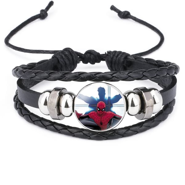 Spider-Man Logo Multi-Layer Flettet Armbånd - 12090105
