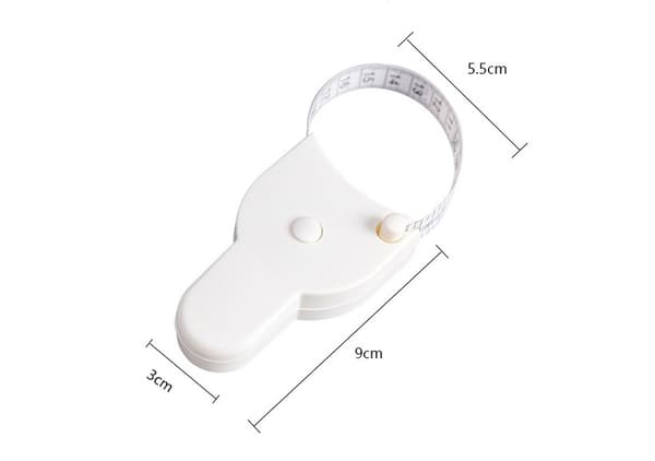150 cm kroppsmåttband med bärbar låsstift och tryckknapp