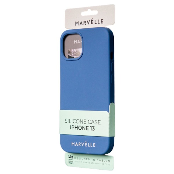 iPhone 13 Marvêlle Liquid Silicone Case Ljusblå