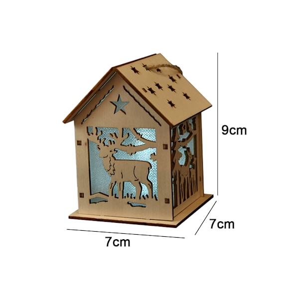 Julbelyst Hus Luminous, för Julbordspynt Semester Heminredning
