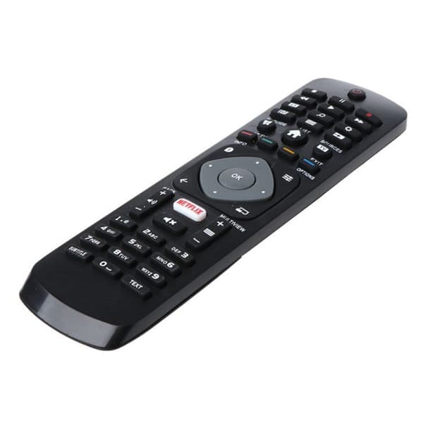 Philips LCD LED HD Smart TV fjernkontrollerstatning, ingen programmering nødvendig for umiddelbar bruk, lang rekkevidde for sømløs