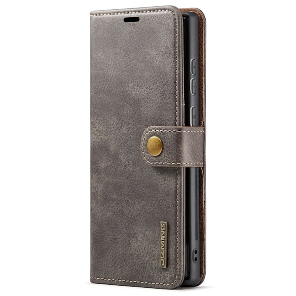 DG MING Samsung S22 Ultra 2-i-1 Magnet Plånboksfodral - Grå grå