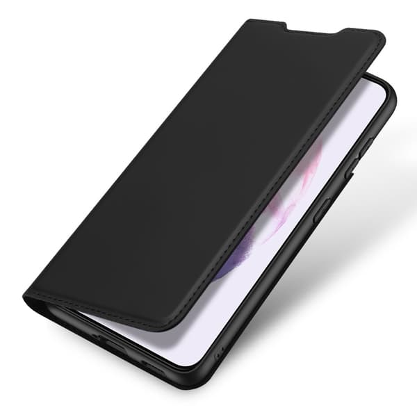 Skin Pro, lærfutteral, Samsung Galaxy S22, svart