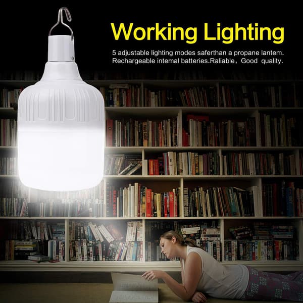 Campinglampe, Campinglampe med USB genopladelig 60W 3 tilstande dæmpbar