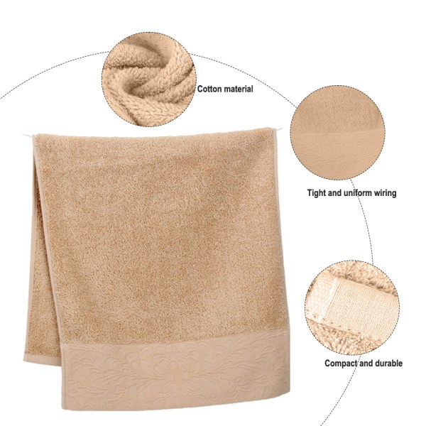Handduksset för hand och ansikte, 100 % bomull, handdukar i olika färger