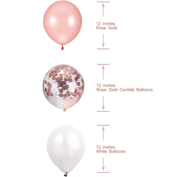 Pärlvita Latexballonger, Bröllopsfestdekoration Giftfria Hållbara För Födelsedagsfest Babyshower, Lätta Att Göra En Rosett Idealiska För Olika
