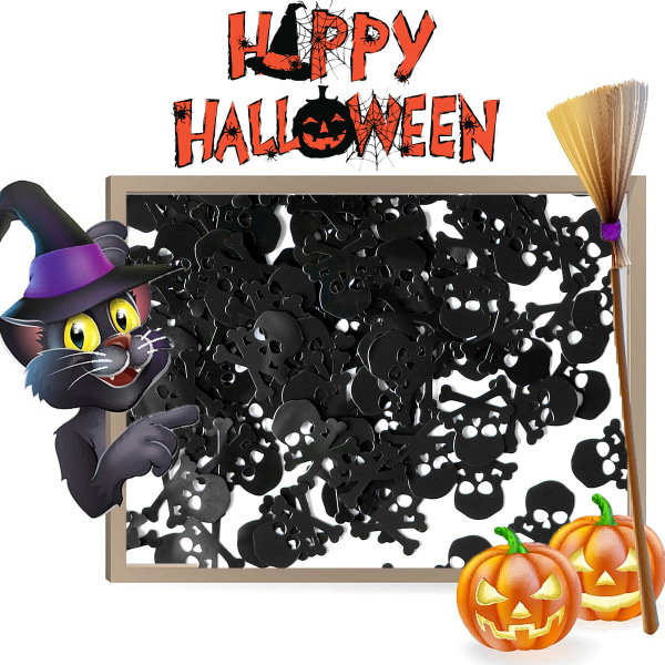 6Pack Halloween Party Confetti Ghost Bat Witch Skelett