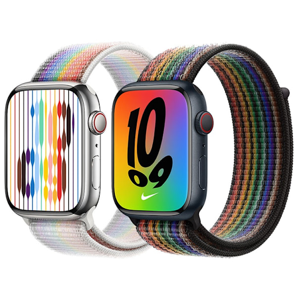 Apple Watch SportLoop Pride Hvit 42 / 44 / 45 MM