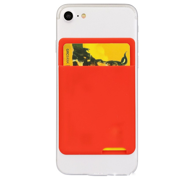 Elastisk mobiltelefonpose - Rødt smartphone-etui - Universal