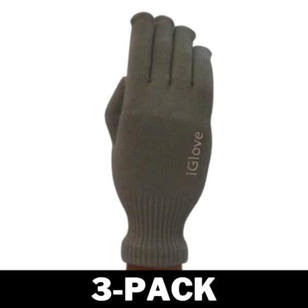 iGloves - Touchvantar / Touchhandskar Grå 5-Pack