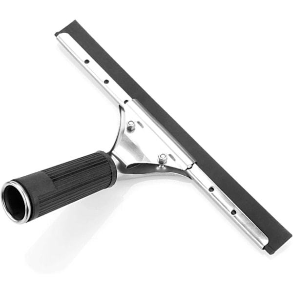 Hållbar skrapa med ergonomiskt grepp, lämplig för kök, fönster, badrum, bil, rostfritt stål, bredare blad, halkfri