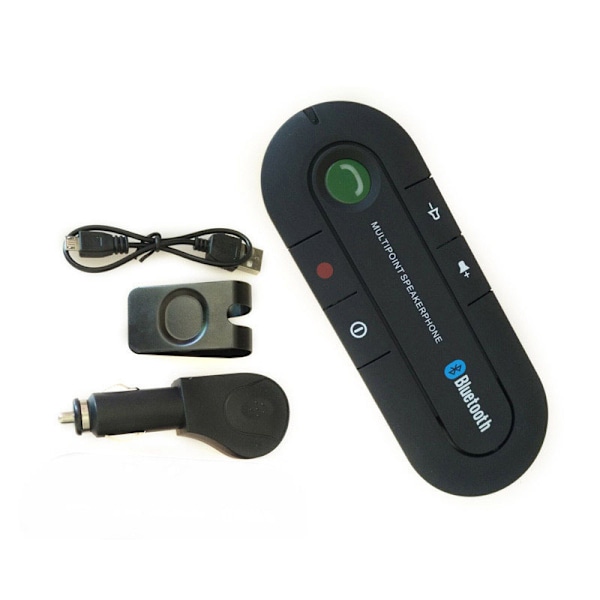 Smart Handsfree Bilkit, Dubbelanslutning Bluetooth Högtalartelefon För Samtidig Parkoppling, Vibrationssensor, Och Praktisk Ettklicksvar
