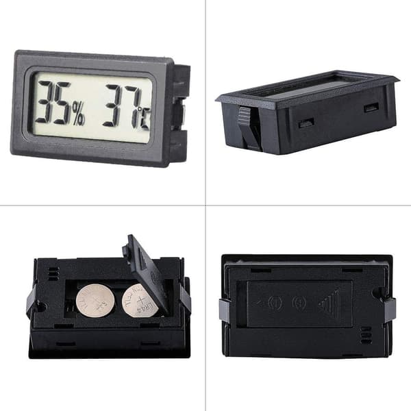 5-pakning mini digital temperatur fuktighetstermometer, termometer