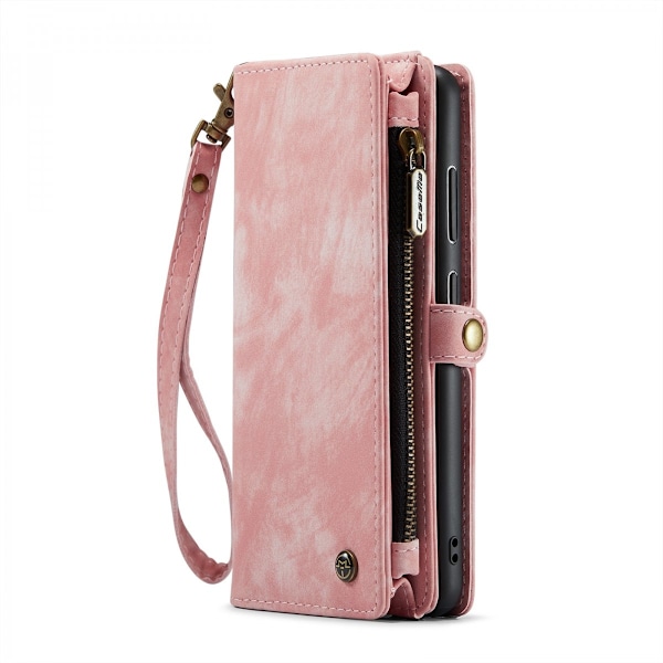 CaseMe Multi-Slot 2 i 1 Plånboksfodral Galaxy S24 Plus Rosa