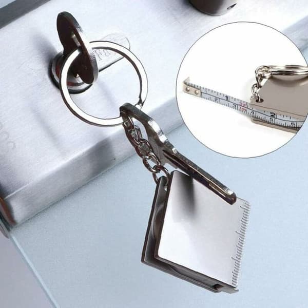 Mini Portabelt Metall Måttband Bekväm Infällbar Mätning