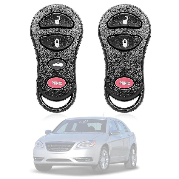 3 Knappar för Dodge-Chrysler 1998-2004 GQ43VT17T för Smart Fjärrkontroll för Nyckelbricka 3/4 Knappar