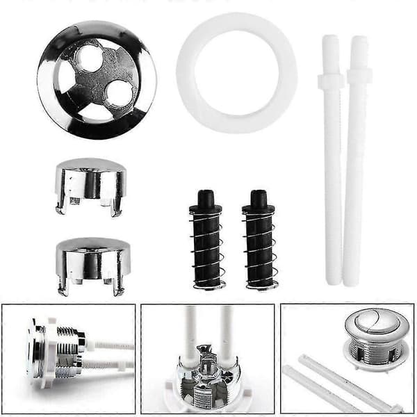 Erstatning Universal Dobbel Spyleknapp For Toalett Sisterne Vannsparende Tank