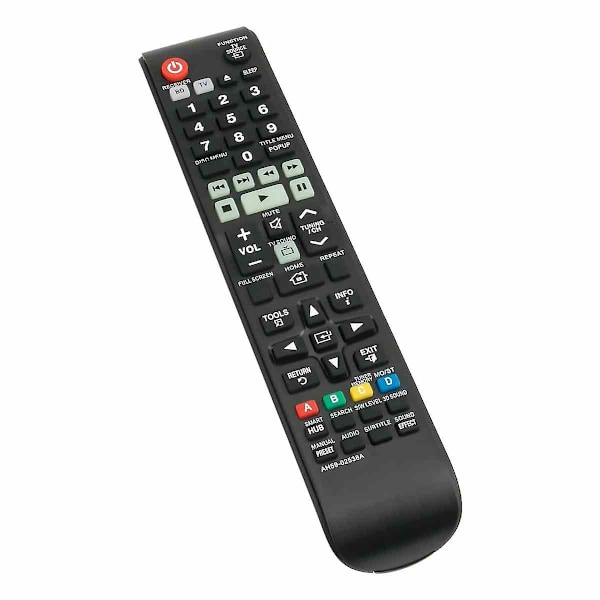 Passar Samsung Smart Bluray Blu-ray Spelare Fjärrkontroll Ersättning, Samsung Hemmabiosystem, Sikta mot Sensor för Perfekt Kommando