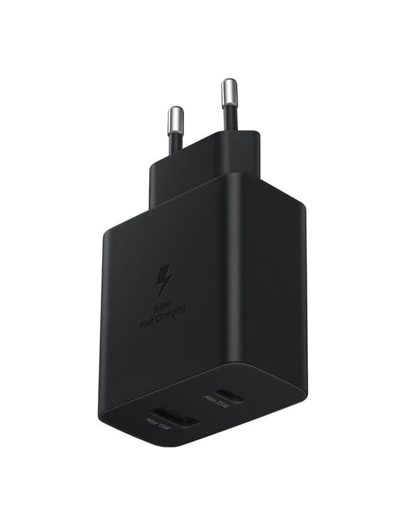 Samsung 35W PD Strømadapter Duo (USB-C, USB-A) Vægoplader bulk -Sort