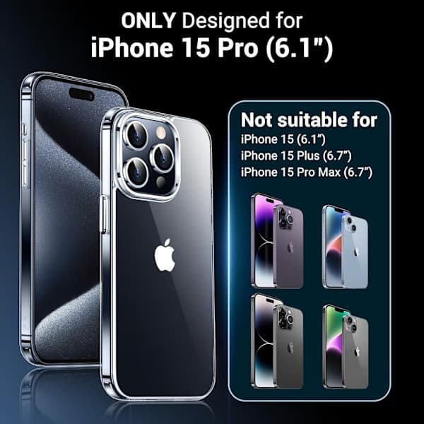 iPhone 15 Pro -kuori, erittäin iskunkestävä