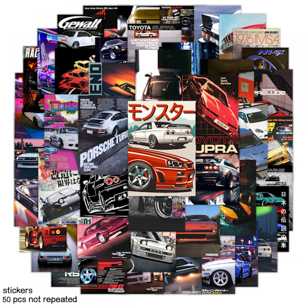 Tarra Graffiti DIY-tarra (1 kpl) Auto JDM