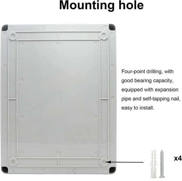 Kopplingsdosa, Robust 1-radsdesign för 12 moduler med högkvalitativ ABS-plast och IP65 vattentäthetsklassning, enkel att installera för inom- och utomhusbruk