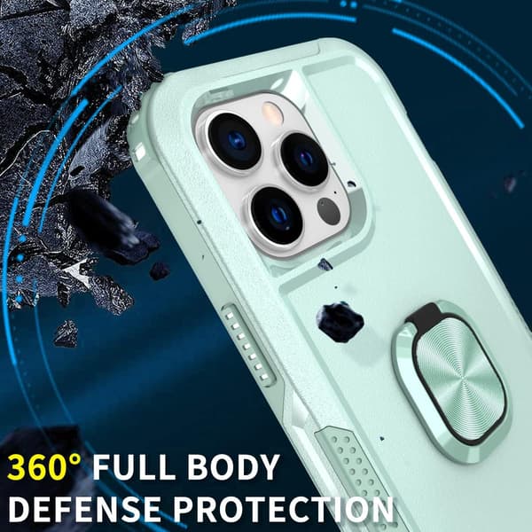 iPhone 14 Pro Max Skal Kraftigt Stöttåligt Helkroppsskydd med Ställ
