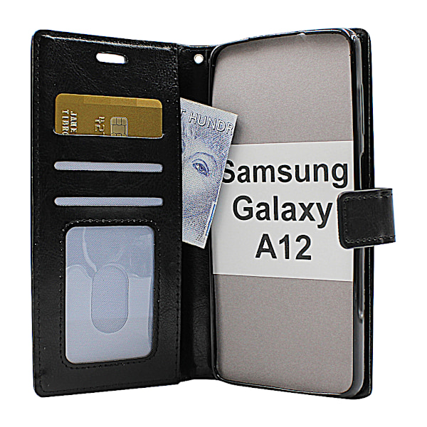 Crazy Horse Wallet Samsung Galaxy A12 (A125F/DS) Grön