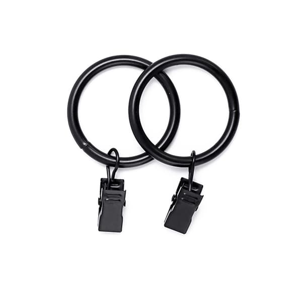 Sæt med 20 klemmeringe til gardiner 3,0 mm x 25 mm