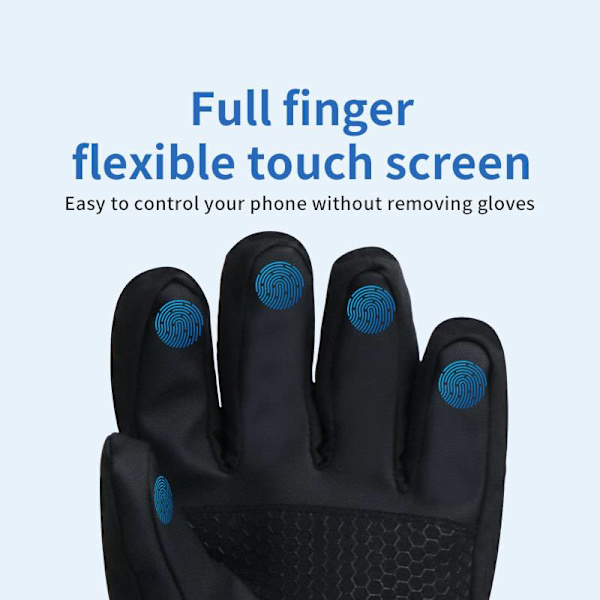 Unisex opvarmede handsker - 7,4V 2 polymer lithiumbatteri, vinterhandsker