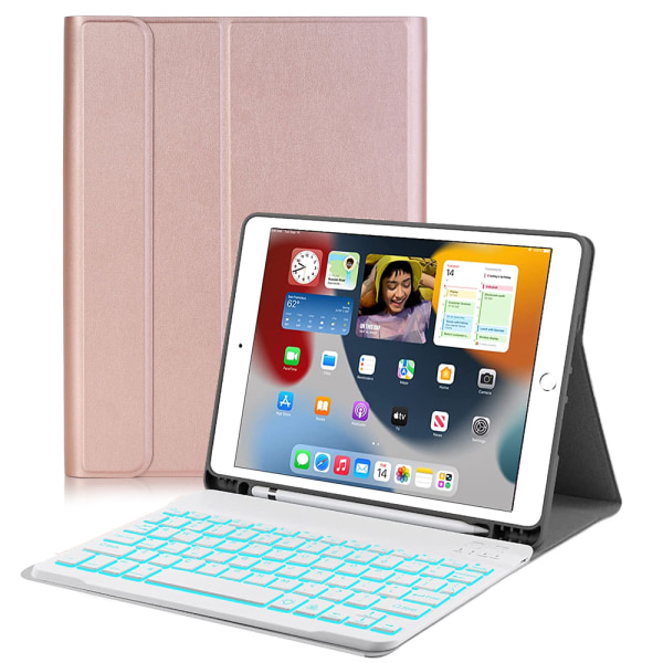 iPad-fodral med tangentbord 10,2 för iPad 9:e/8:e/7:e generationen