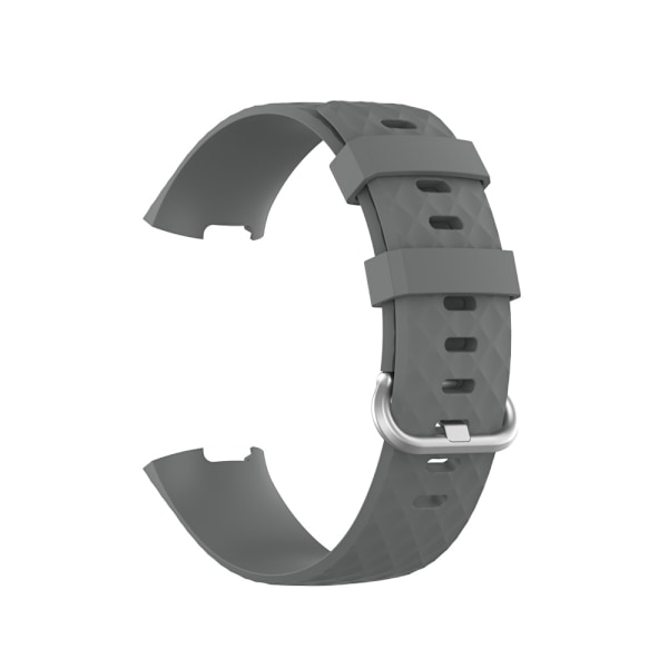 Silikonarmband Till Fitbit Charge 3/4 Grå
